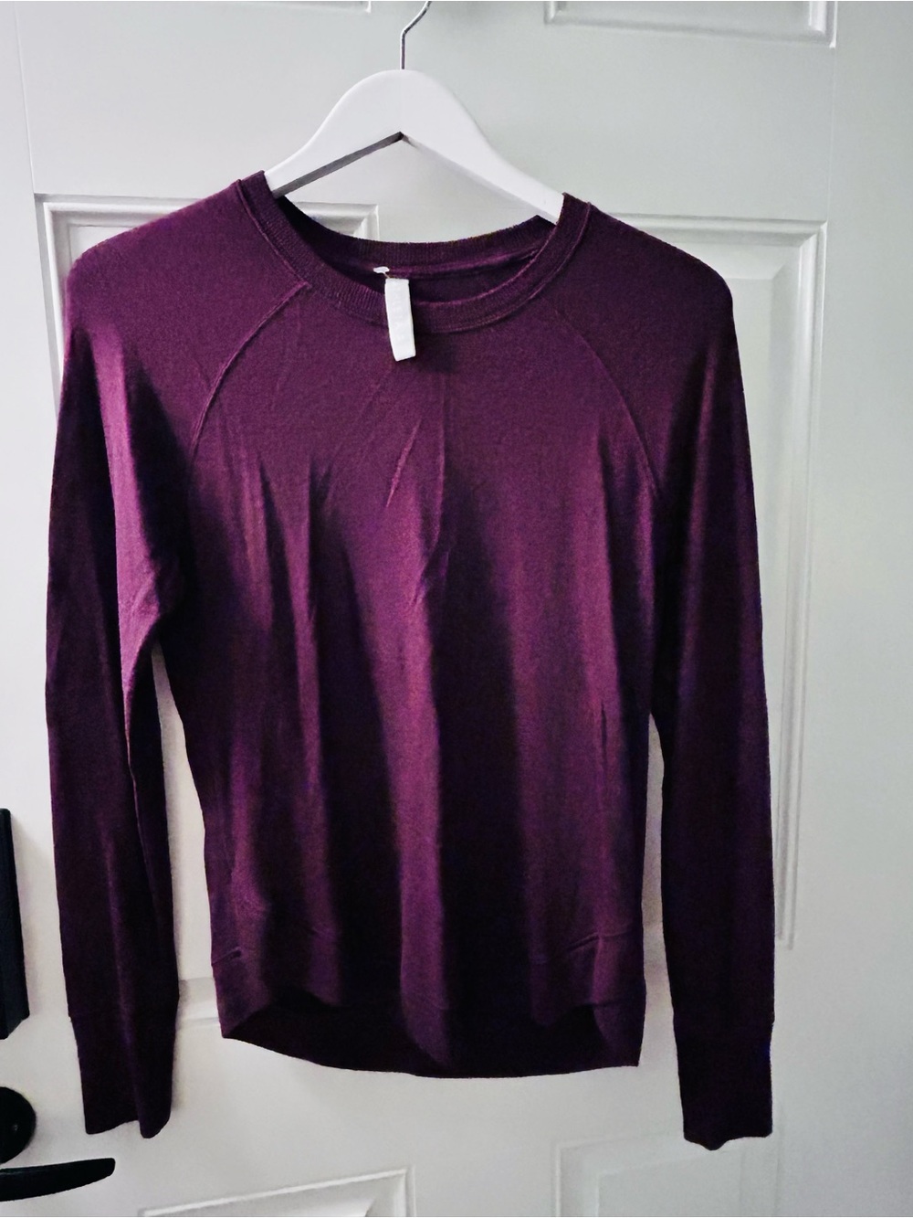 Athleta Women's Long Sleeve Crew in Plum